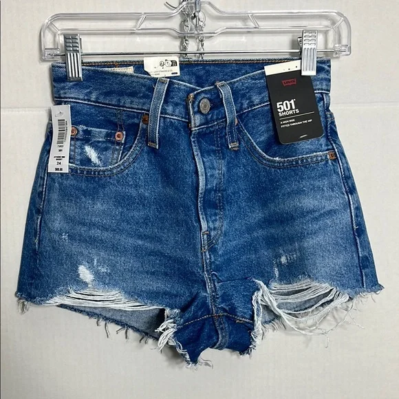 Aritzia Levi's color blue 501 Original Short1